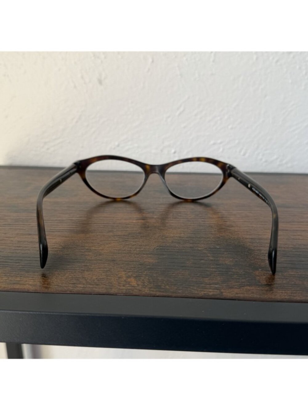 Prada Cat Eye Oval Brown Tortoise Women's RX Eyeglasses VPR 18P - Picture 8 of 15